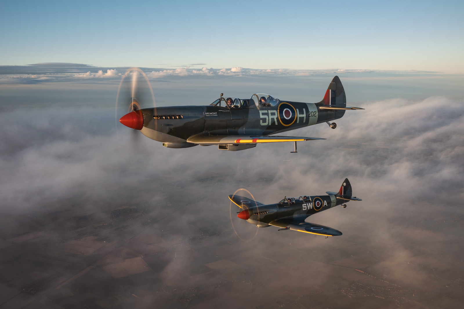 Fly In A Spitfire Formation And Tailchase Flight Experiences